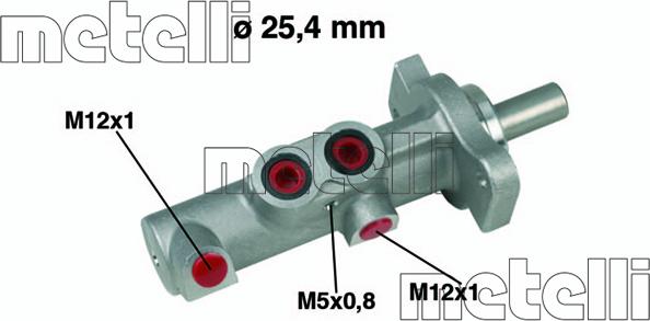 Metelli 05-0425 - Galvenais bremžu cilindrs ps1.lv