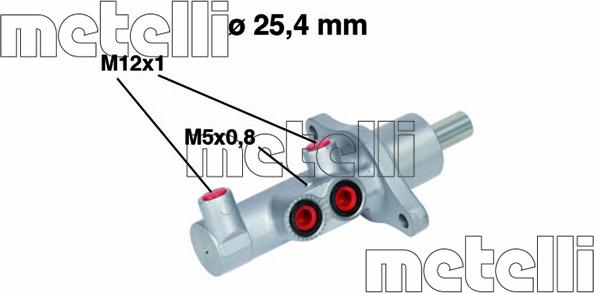 Metelli 05-0543 - Galvenais bremžu cilindrs ps1.lv