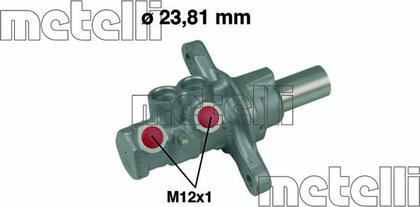 Metelli 05-0522 - Galvenais bremžu cilindrs ps1.lv