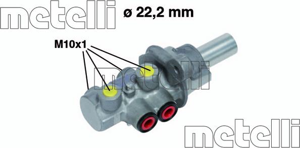 Metelli 05-0676 - Galvenais bremžu cilindrs ps1.lv