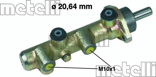 Metelli 05-0092 - Galvenais bremžu cilindrs ps1.lv