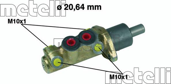 Metelli 05-0039 - Galvenais bremžu cilindrs ps1.lv