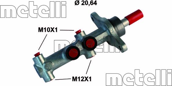 Metelli 05-0864 - Galvenais bremžu cilindrs ps1.lv