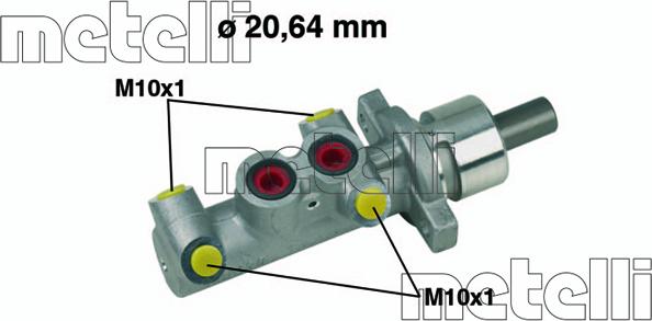 Metelli 05-0397 - Galvenais bremžu cilindrs ps1.lv