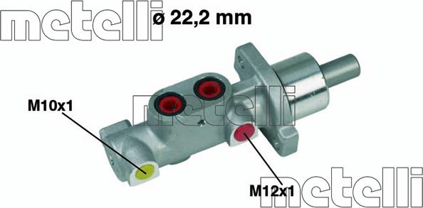 Metelli 05-0365 - Galvenais bremžu cilindrs ps1.lv