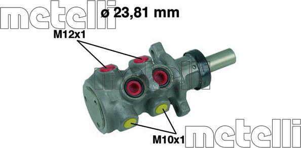 Metelli 05-0312 - Galvenais bremžu cilindrs ps1.lv