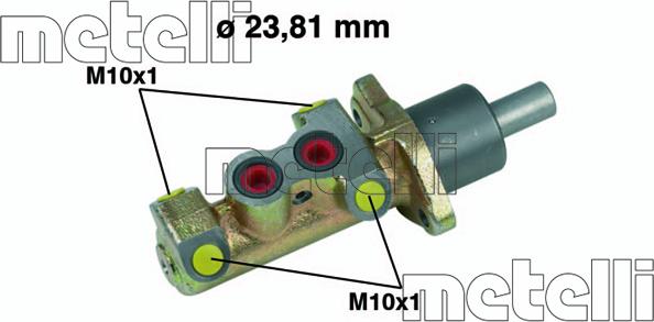 Metelli 05-0325 - Galvenais bremžu cilindrs ps1.lv