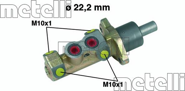 Metelli 05-0326 - Galvenais bremžu cilindrs ps1.lv