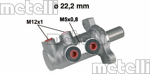 Metelli 05-0294 - Galvenais bremžu cilindrs ps1.lv