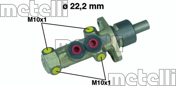 Metelli 05-0206 - Galvenais bremžu cilindrs ps1.lv
