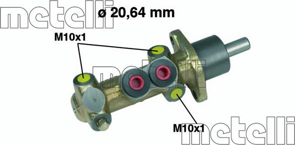 Metelli 05-0216 - Galvenais bremžu cilindrs ps1.lv