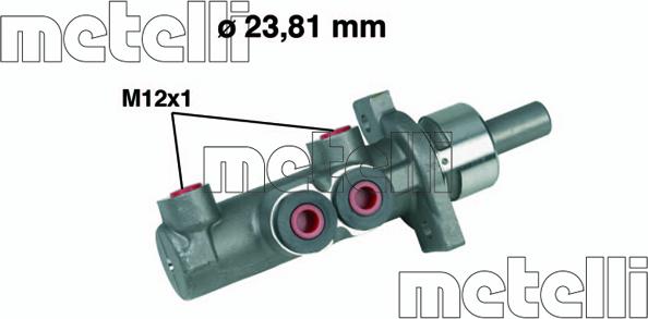 Metelli 05-0280 - Galvenais bremžu cilindrs ps1.lv