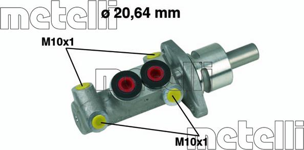 Metelli 05-0277 - Galvenais bremžu cilindrs ps1.lv