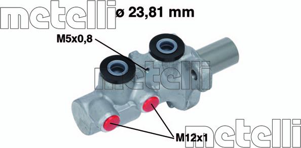 Metelli 05-0746 - Galvenais bremžu cilindrs ps1.lv