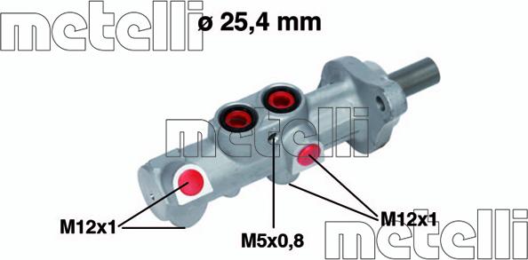 Metelli 05-0756 - Galvenais bremžu cilindrs ps1.lv