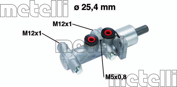 Metelli 05-0767 - Galvenais bremžu cilindrs ps1.lv