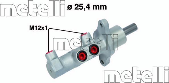 Metelli 05-0732 - Galvenais bremžu cilindrs ps1.lv