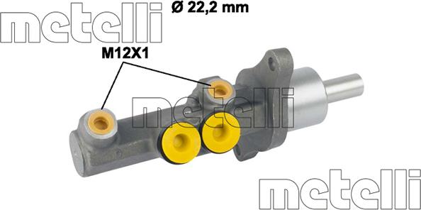 Metelli 05-0720 - Galvenais bremžu cilindrs ps1.lv