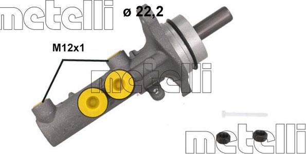 Metelli 05-1253 - Galvenais bremžu cilindrs ps1.lv