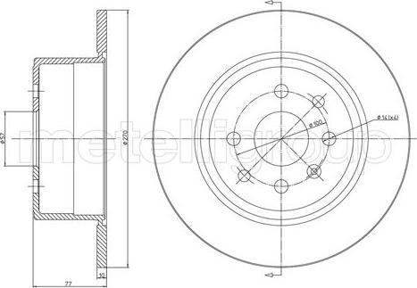 Metelli 23-0426 - Bremžu diski ps1.lv