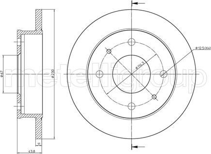 Metelli 23-0594 - Bremžu diski ps1.lv