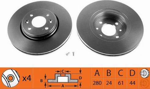 Metelli 23-0517 - Bremžu diski ps1.lv