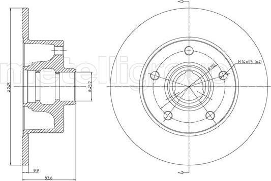 Metelli 23-0394 - Bremžu diski ps1.lv