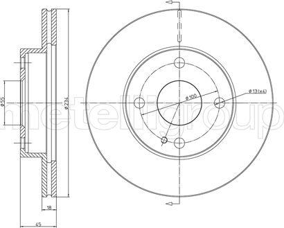 Metelli 23-0276 - Bremžu diski ps1.lv