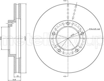 Metelli 23-0716 - Bremžu diski ps1.lv