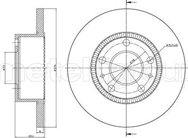 Metelli 23-0779 - Bremžu diski ps1.lv