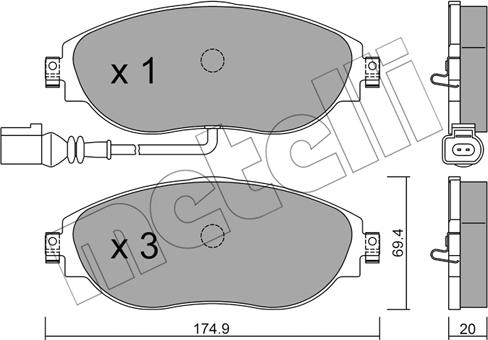 Metelli 22-0952-0 - Eļļas filtrs ps1.lv