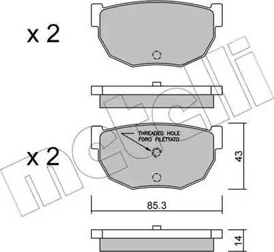 Metelli 22-0492-0 - Bremžu uzliku kompl., Disku bremzes ps1.lv