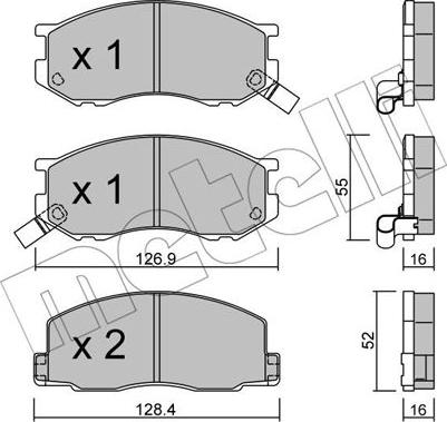 Metelli 22-0455-0 - Bremžu uzliku kompl., Disku bremzes ps1.lv