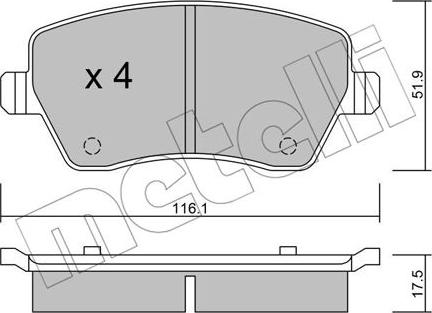 Metelli 22-0485-0 - Eļļas filtrs ps1.lv