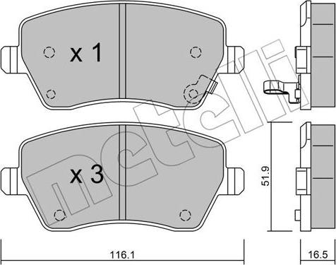 Metelli 22-0485-1 - Eļļas filtrs ps1.lv