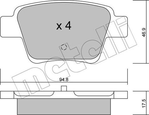 Metelli 22-0639-0 - Eļļas filtrs ps1.lv