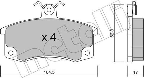 Metelli 22-0062-0 - Eļļas filtrs ps1.lv