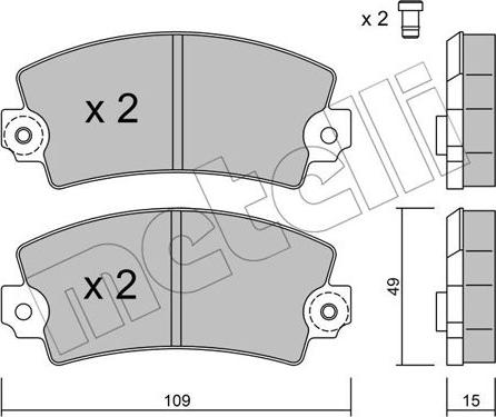 Metelli 22-0005-0 - Bremžu uzliku kompl., Disku bremzes ps1.lv