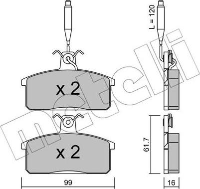 Metelli 22-0026-3 - Bremžu uzliku kompl., Disku bremzes ps1.lv