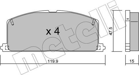 Metelli 22-0108-0 - Eļļas filtrs ps1.lv