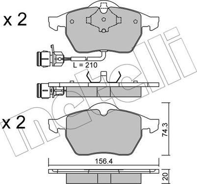 OEMparts 1133046 - Bremžu uzliku kompl., Disku bremzes ps1.lv