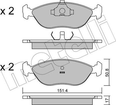 Metelli 22-0126-0 - Bremžu uzliku kompl., Disku bremzes ps1.lv