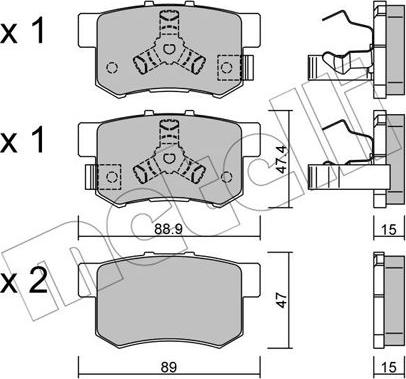 Metelli 22-0173-1 - Eļļas filtrs ps1.lv