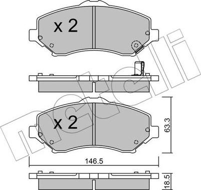 Metelli 22-0862-1 - Bremžu uzliku kompl., Disku bremzes ps1.lv