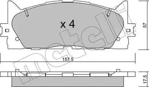 Magneti Marelli 363700201733 - Bremžu uzliku kompl., Disku bremzes ps1.lv