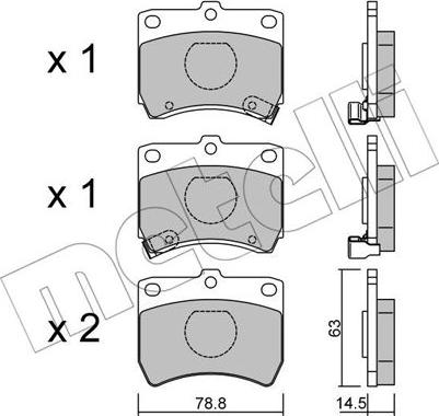 Metelli 22-0370-0 - Bremžu uzliku kompl., Disku bremzes ps1.lv