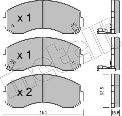 Metelli 22-0377-0 - Bremžu uzliku kompl., Disku bremzes ps1.lv