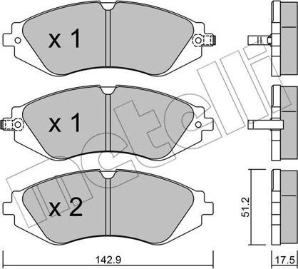 Metelli 22-0294-0 - Bremžu uzliku kompl., Disku bremzes ps1.lv