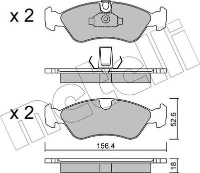 Metelli 22-0208-0 - Bremžu uzliku kompl., Disku bremzes ps1.lv