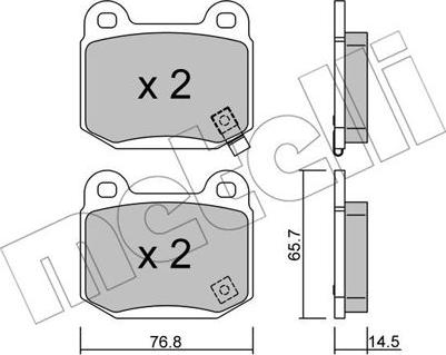 Metelli 22-0739-0 - Bremžu uzliku kompl., Disku bremzes ps1.lv